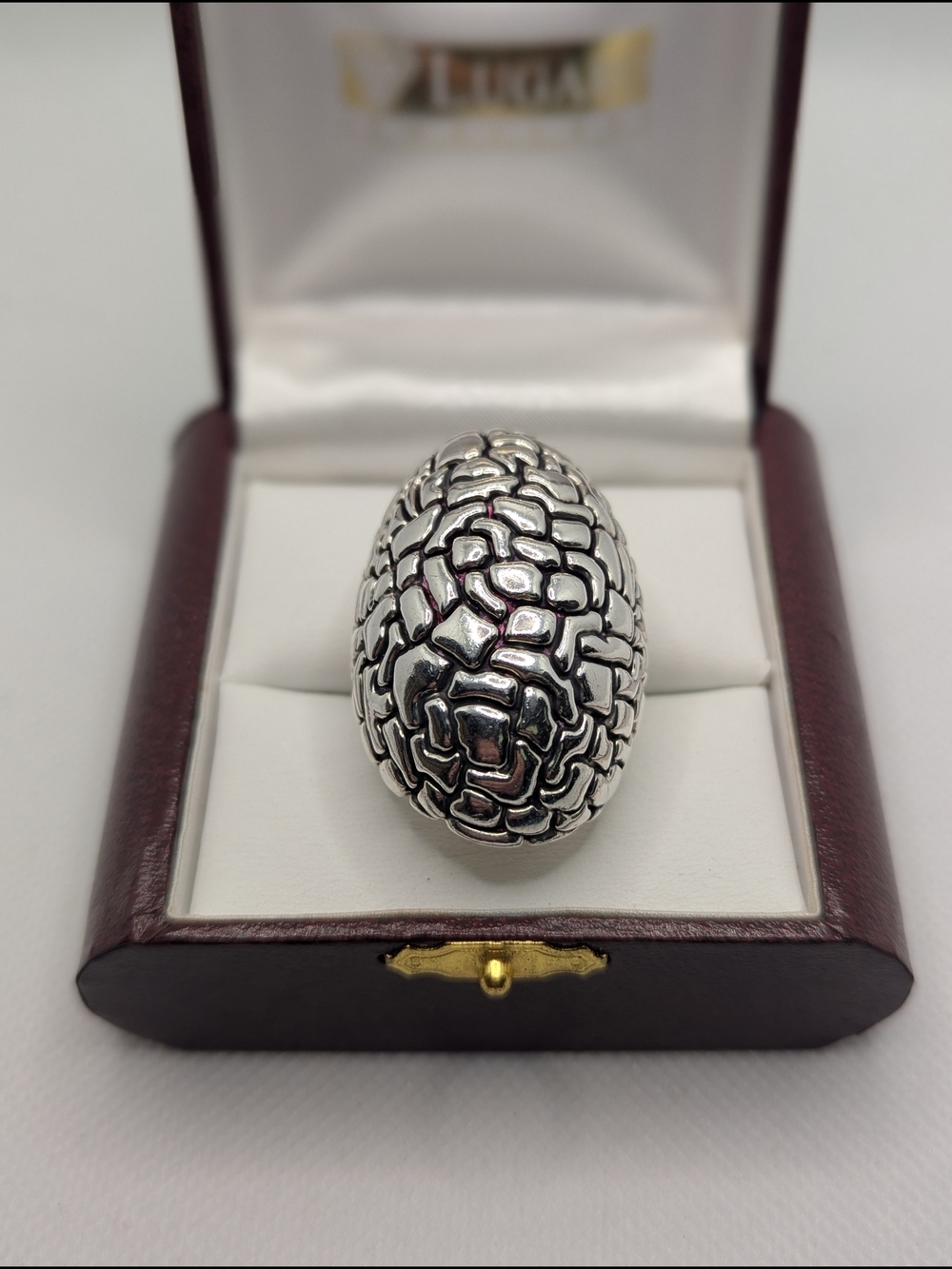 ✨ Vintage Fine Silver 999 Statement Ring - Size 8.5 ✨